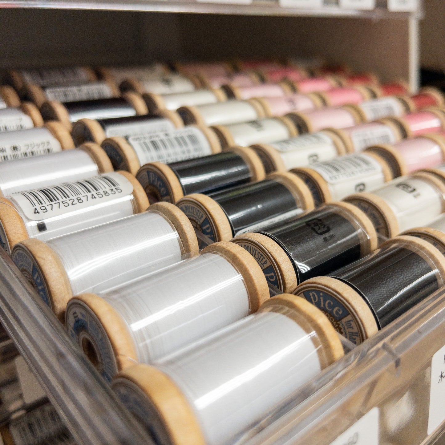 Fujix | Pice #60 hand sewing thread 木軸手縫線 500m - 7 colors