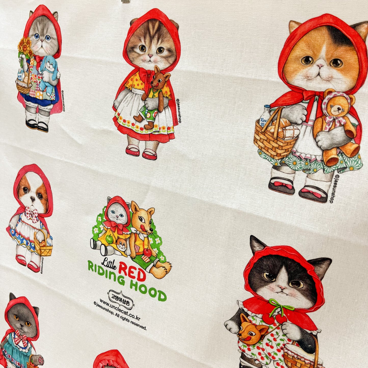 Unclecat 貓叔叔 | little red riding hood mini | cotton linen 棉麻