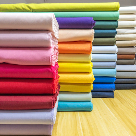 Japan | solid 純色薄棉 | cotton broadcloth 純棉 - 42colors
