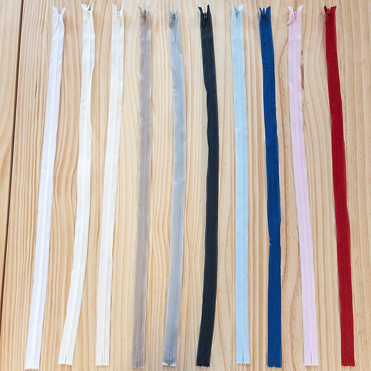 YKK invisible zipper尼龍2號隱形拉鍊 56cm