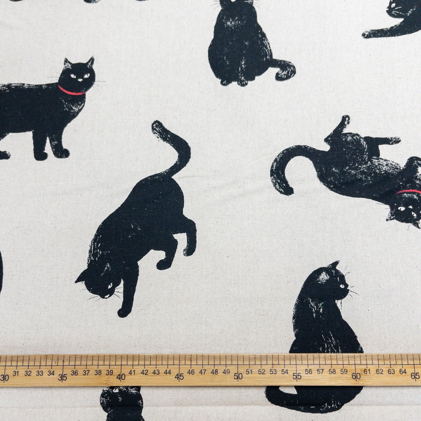 Japan | black cat 黑貓 | cotton linen 棉麻
