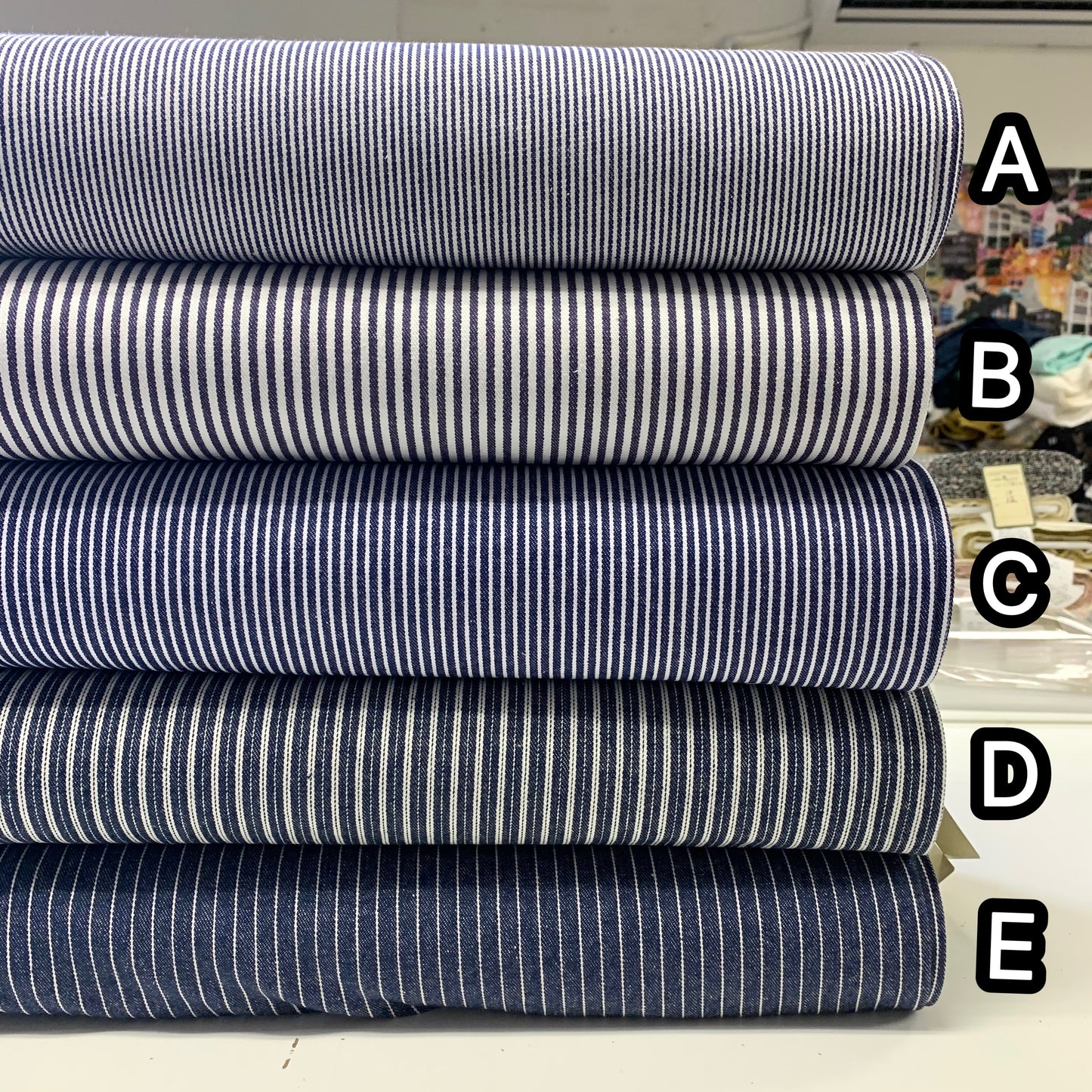 Japan | 先染間條 | cotton yarn dyed twill 斜紋純棉布