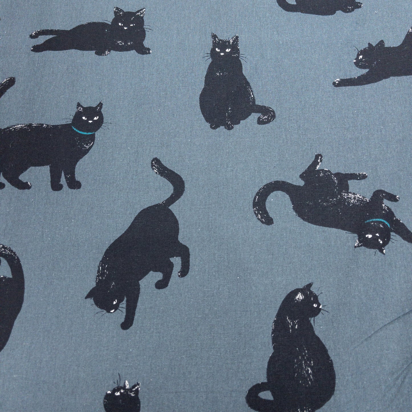 Japan | black cat 黑貓 | cotton linen 棉麻