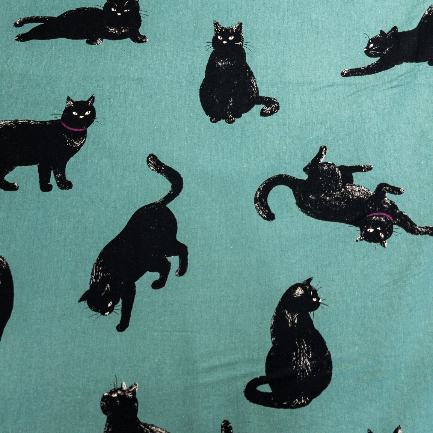 Japan | black cat 黑貓 | cotton linen 棉麻