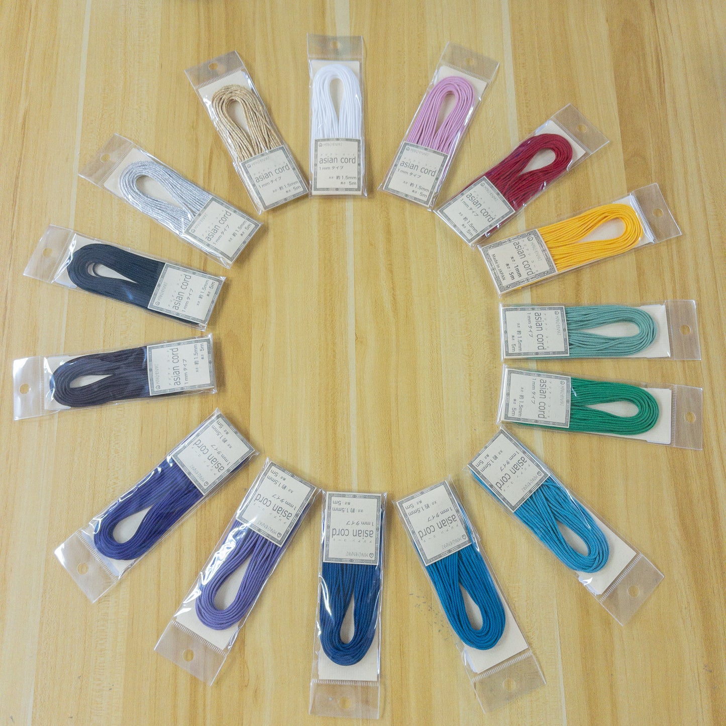 1mm polyester rope 編織繩 - 15 colors