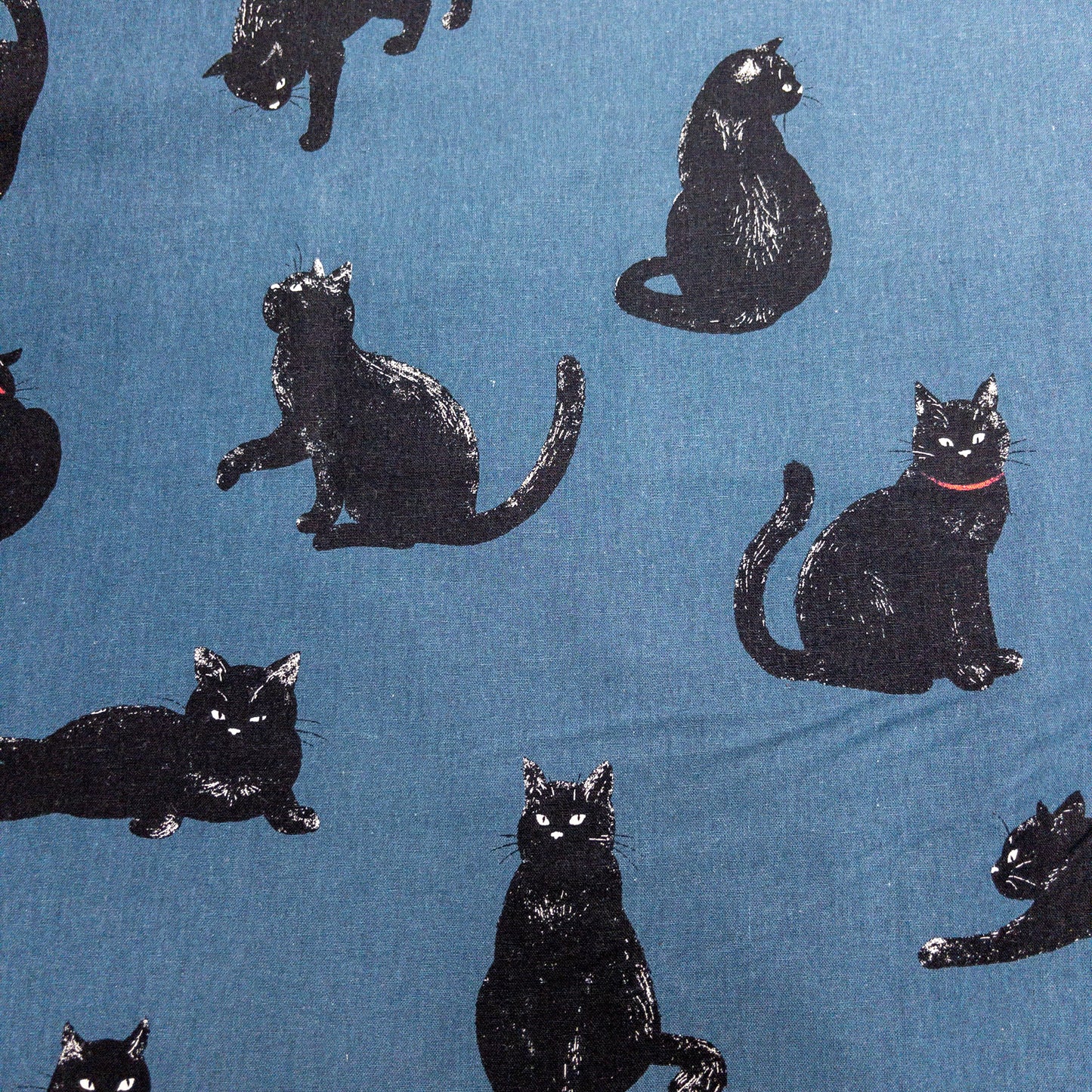 Japan | black cat 黑貓 | cotton linen 棉麻