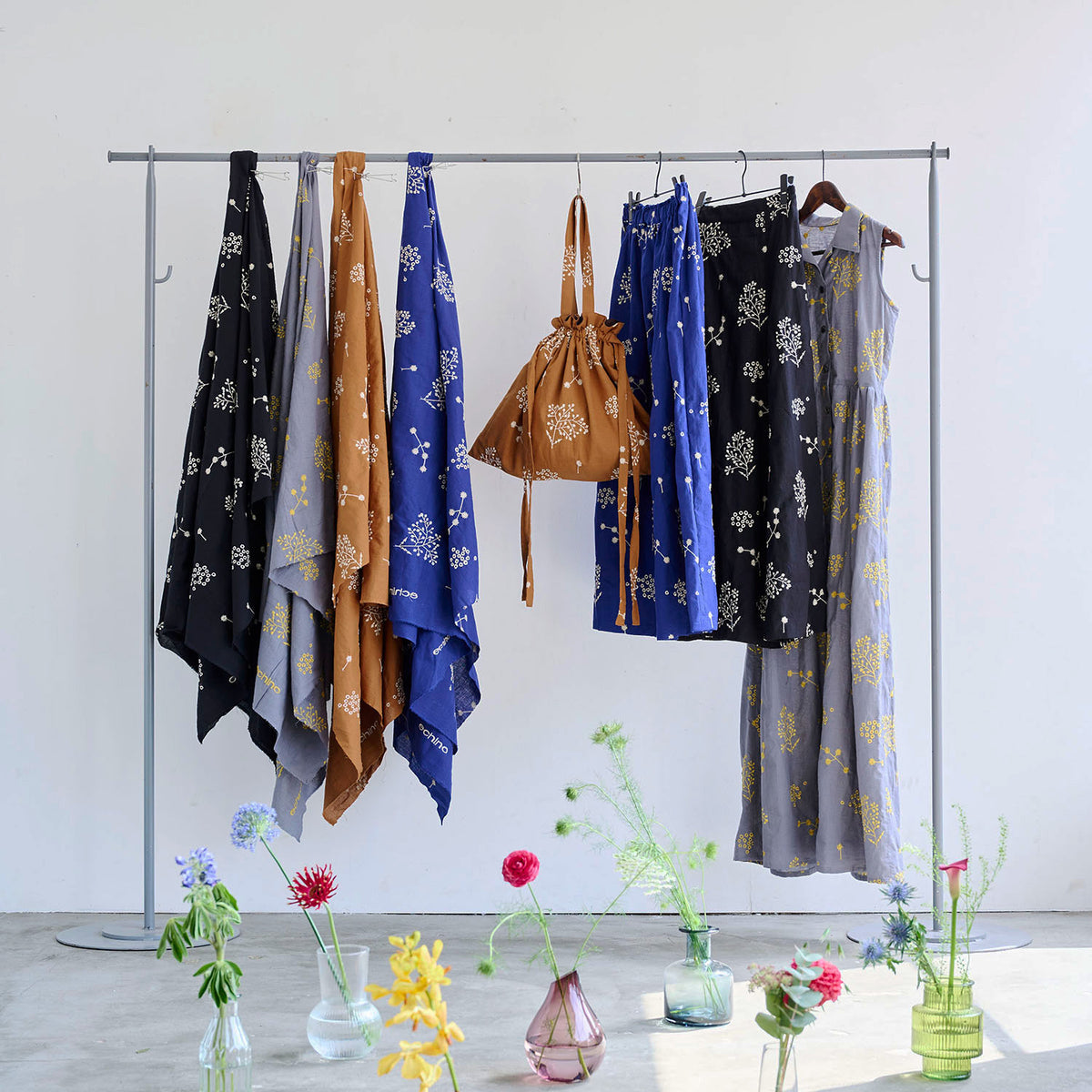 ECHINO | 2023 botanical | cotton linen embroidery 棉麻刺繡