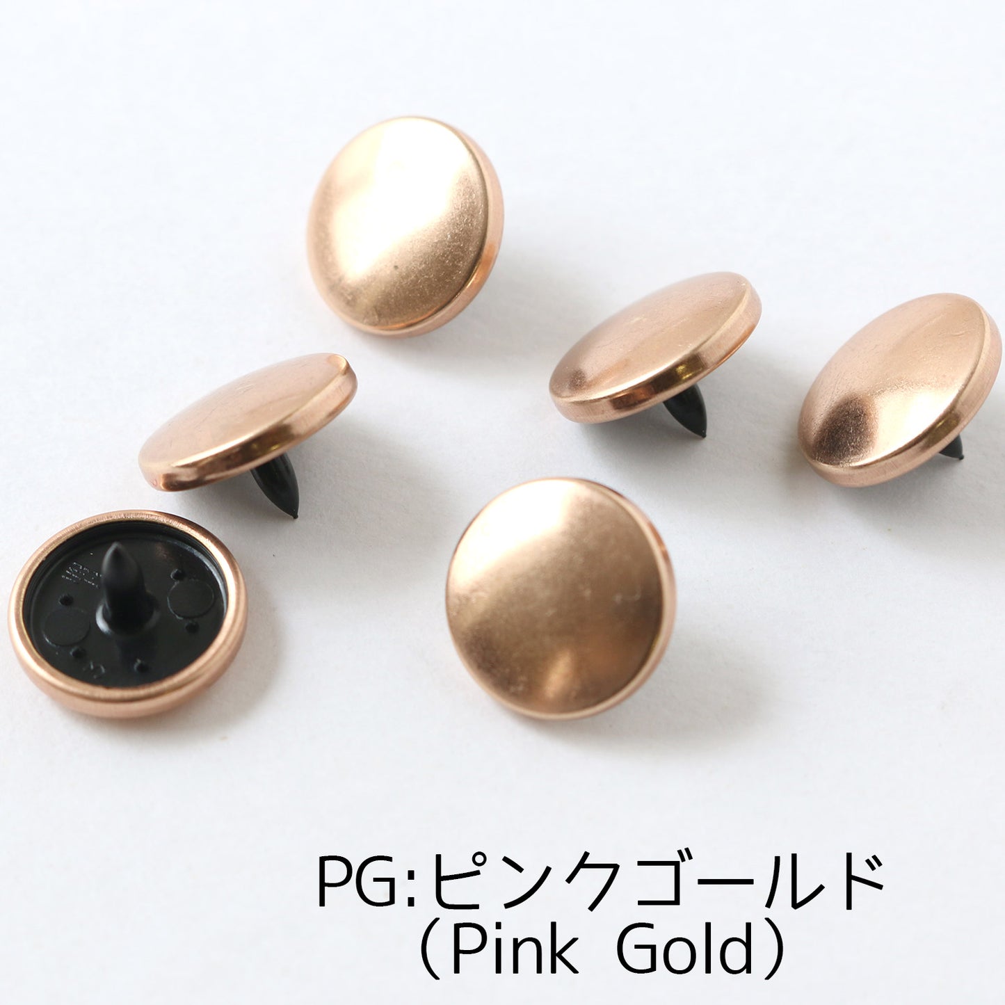 Metal color rubber snap press machine button 5 colors 13mm - 6 pairs 金屬色機用膠啪鈕 5色 13mm - 6對 (需使用打鈕機)