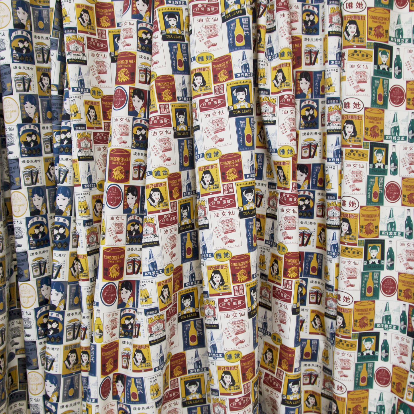 【K‧T FABRIC】懷舊海報 Nostalgic poster cotton printed canvas 純棉帆布