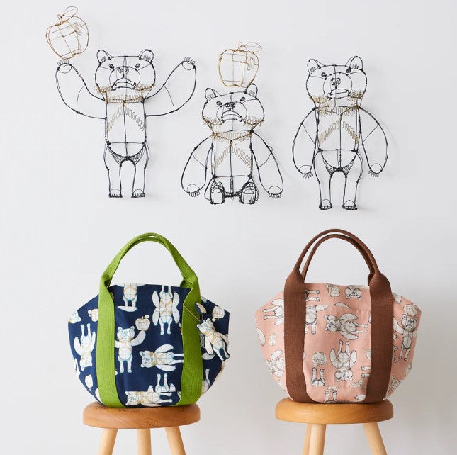 +HAyU fabric | HAyU BEAR | cotton linen printed canvas