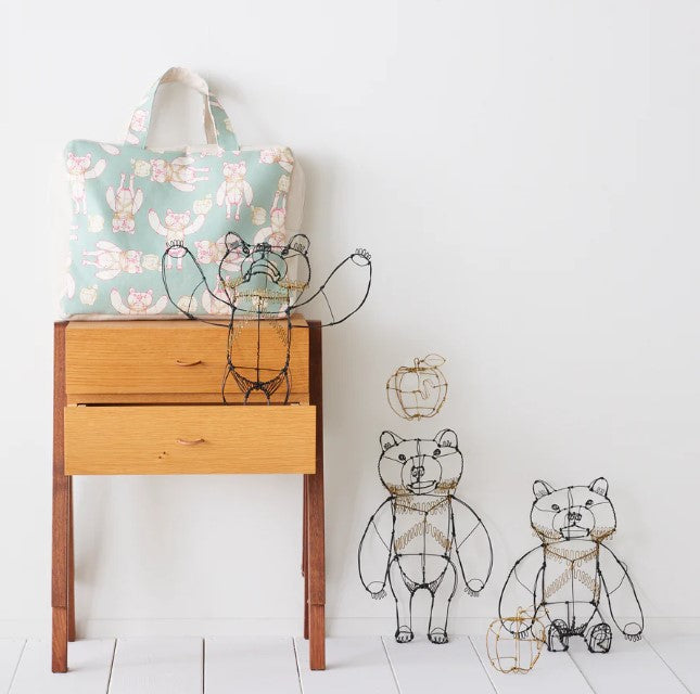 +HAyU fabric | HAyU BEAR | cotton linen printed canvas