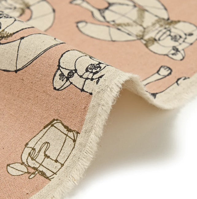 +HAyU fabric | HAyU BEAR | cotton linen printed canvas
