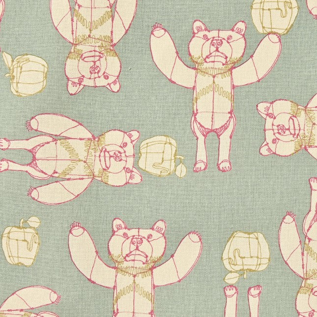 +HAyU fabric | HAyU BEAR | cotton linen printed canvas