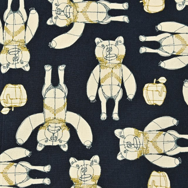 +HAyU fabric | HAyU BEAR | cotton linen printed canvas