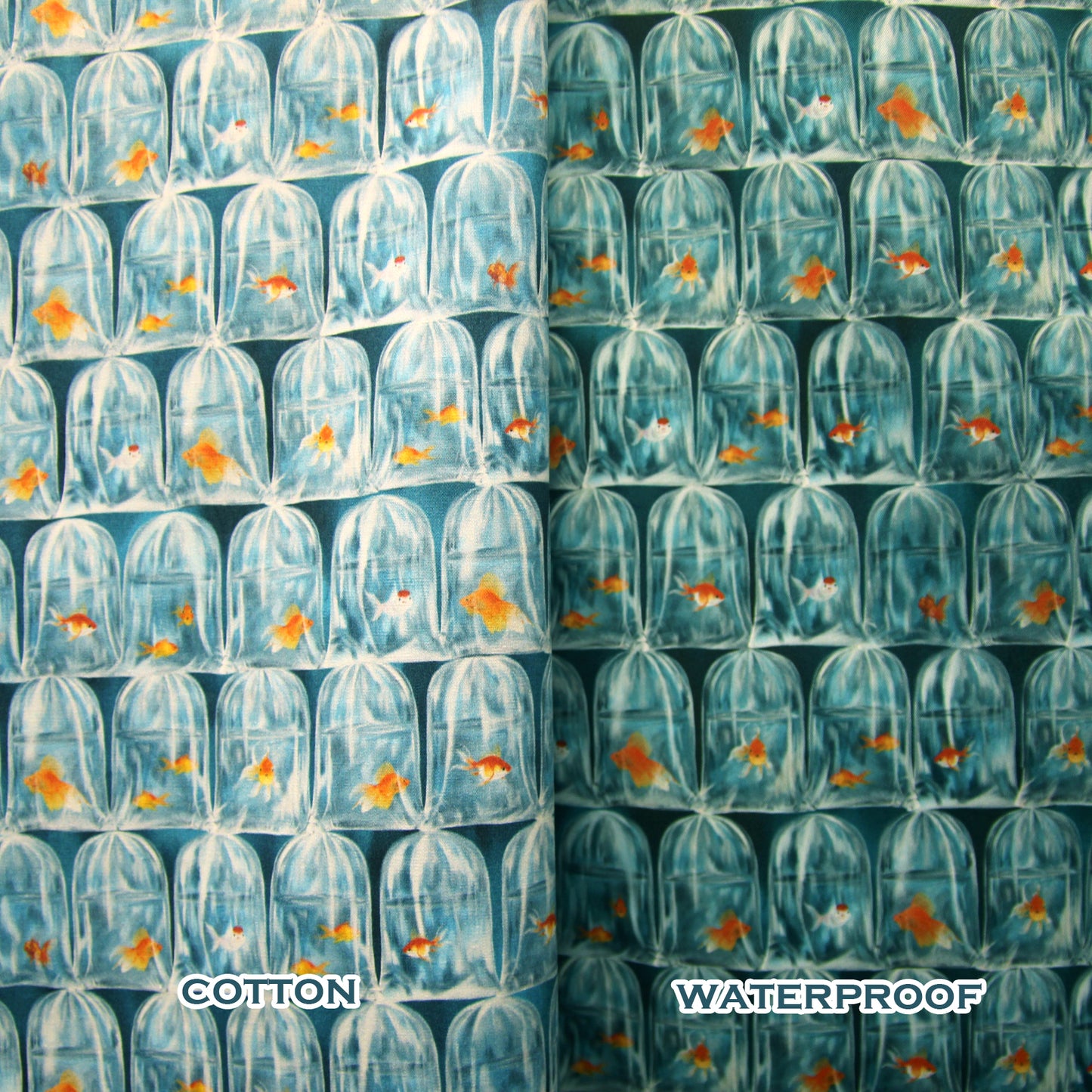 【K‧T FABRIC】金魚街 goldfish market waterproof fabric 防水布