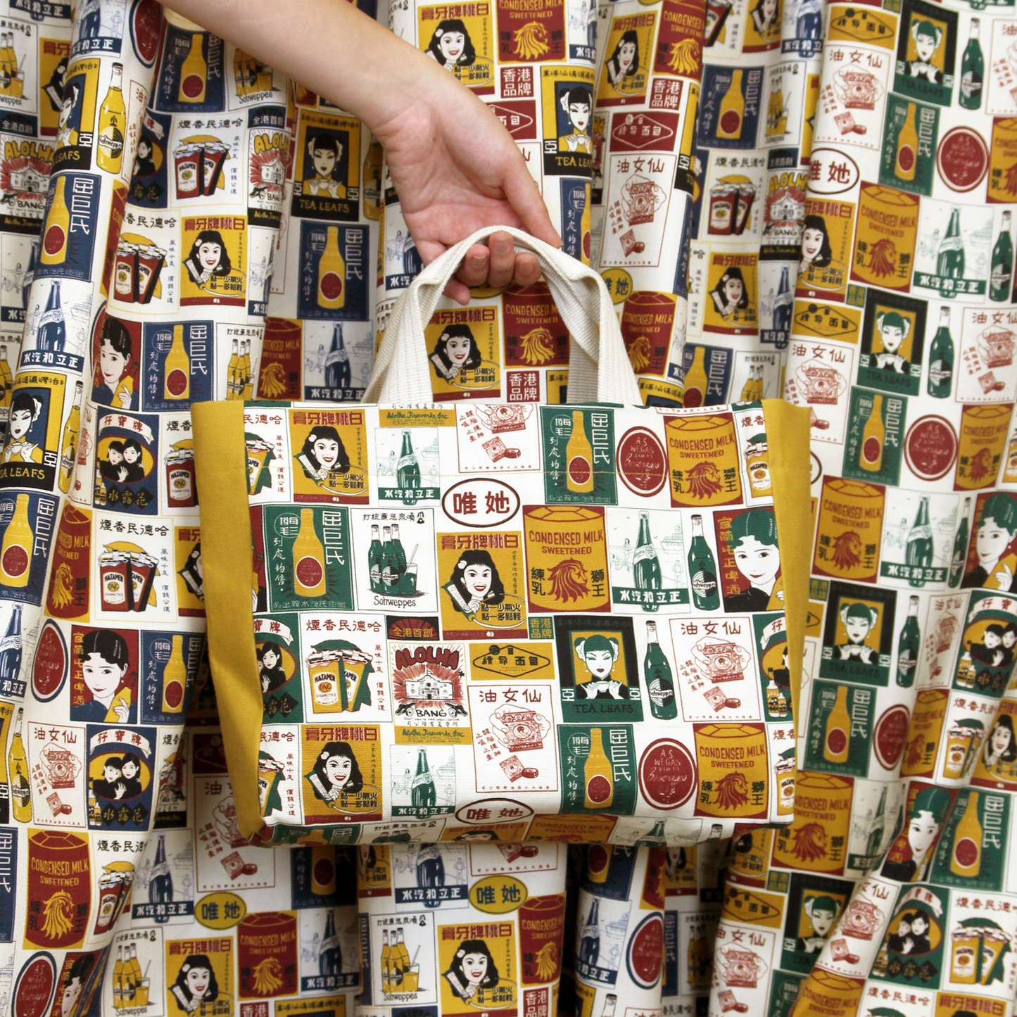 【K‧T FABRIC】懷舊海報 Nostalgic poster cotton printed canvas 純棉帆布