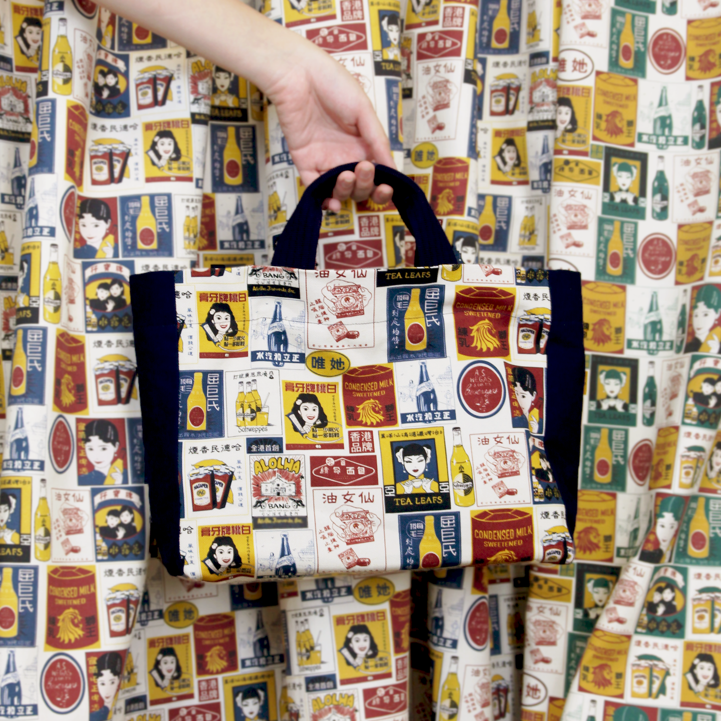【K‧T FABRIC】懷舊海報 Nostalgic poster cotton printed canvas 純棉帆布