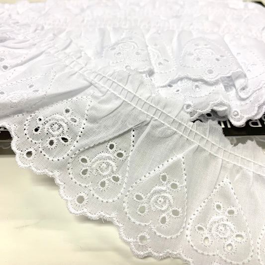 lace 蕾絲花邊 | 玫瑰花心心刺繡蕾絲花邊 No.5070