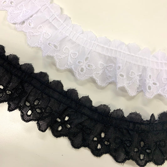 lace 蕾絲花邊 | 蝴蝶結花刺繡蕾絲花邊 No.5053
