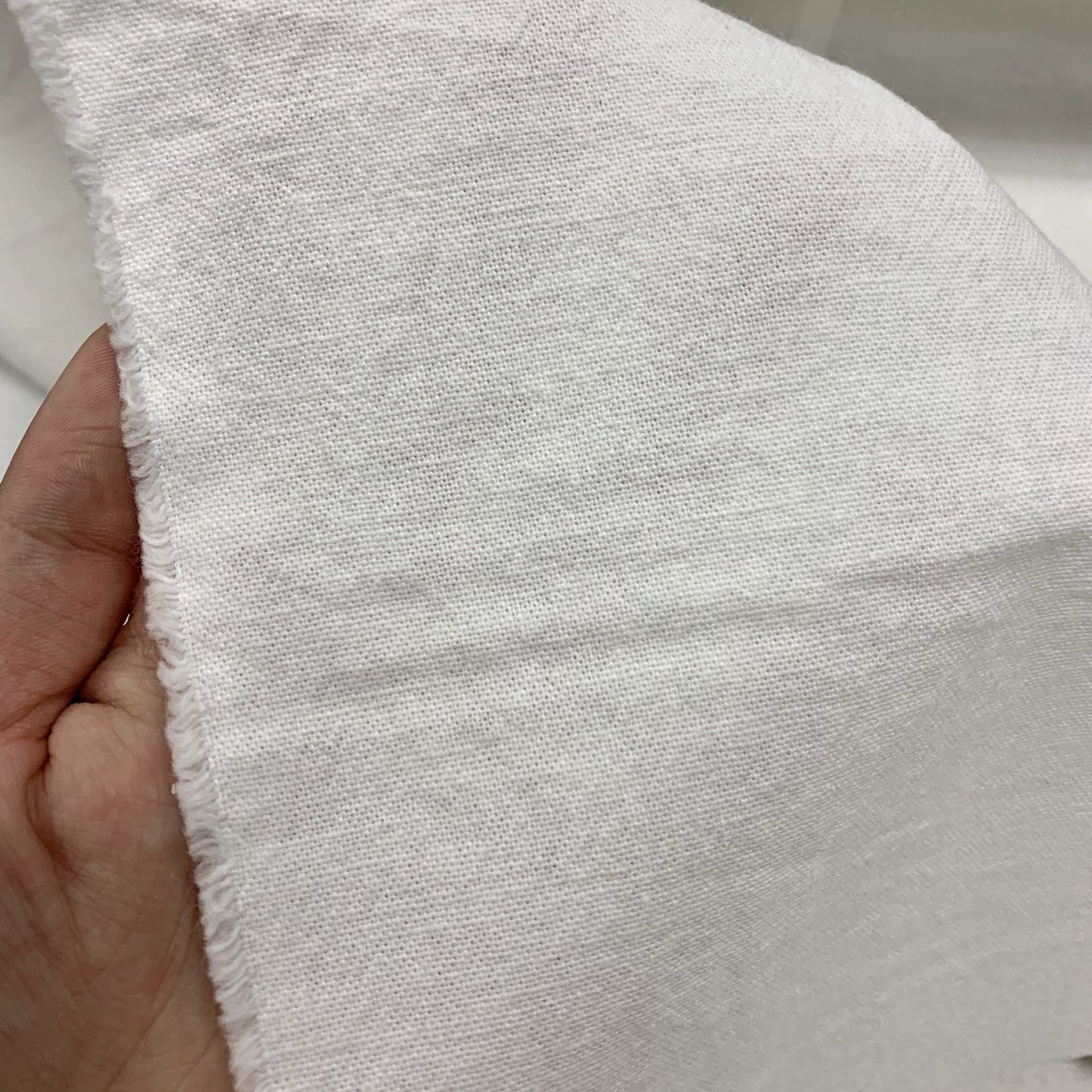 Japan | 淨色軟厚棉麻布 solid soft & thick cotton linen