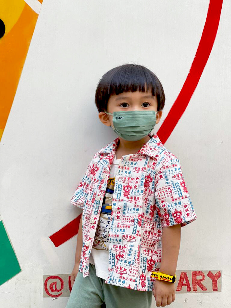 【K‧T FABRIC】紅白藍「招牌」 red-white-blue ''signboard'' cotton printed oxford 純棉