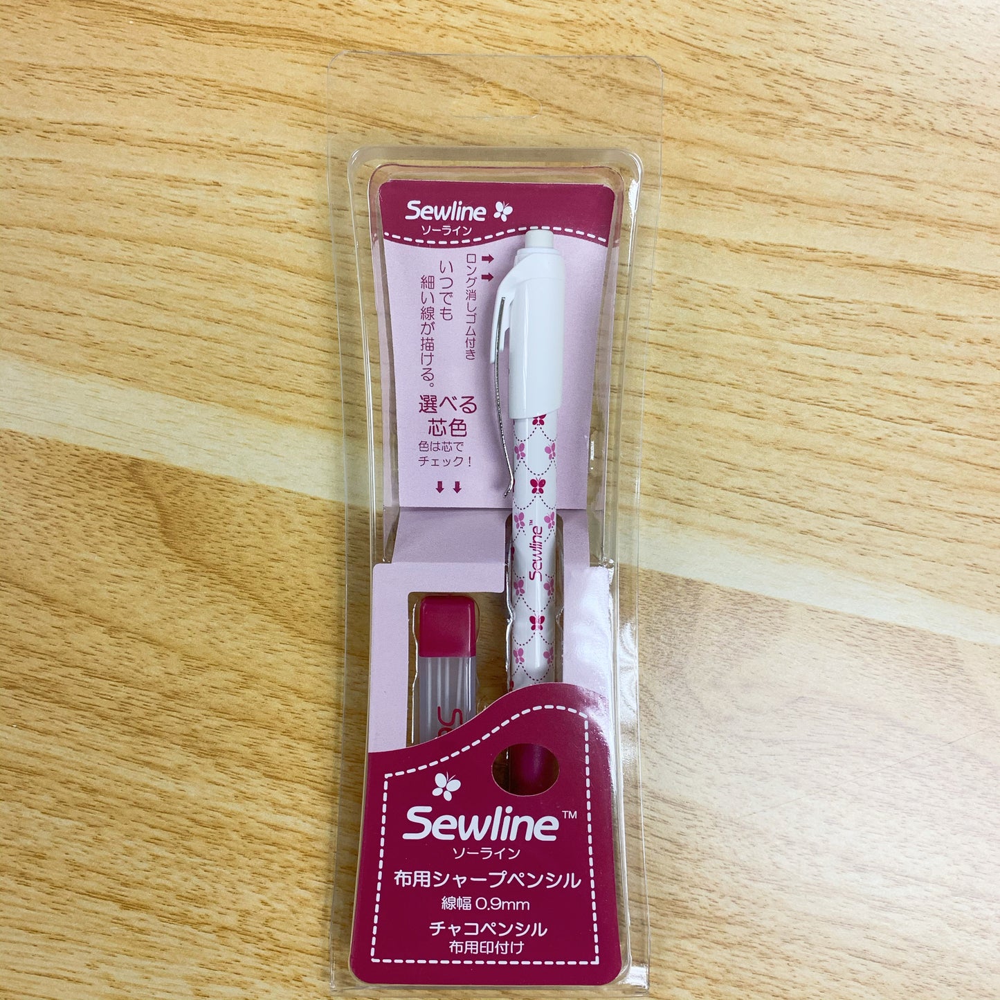 Sewline fabric pencil 布用鉛芯筆+1盒鉛芯