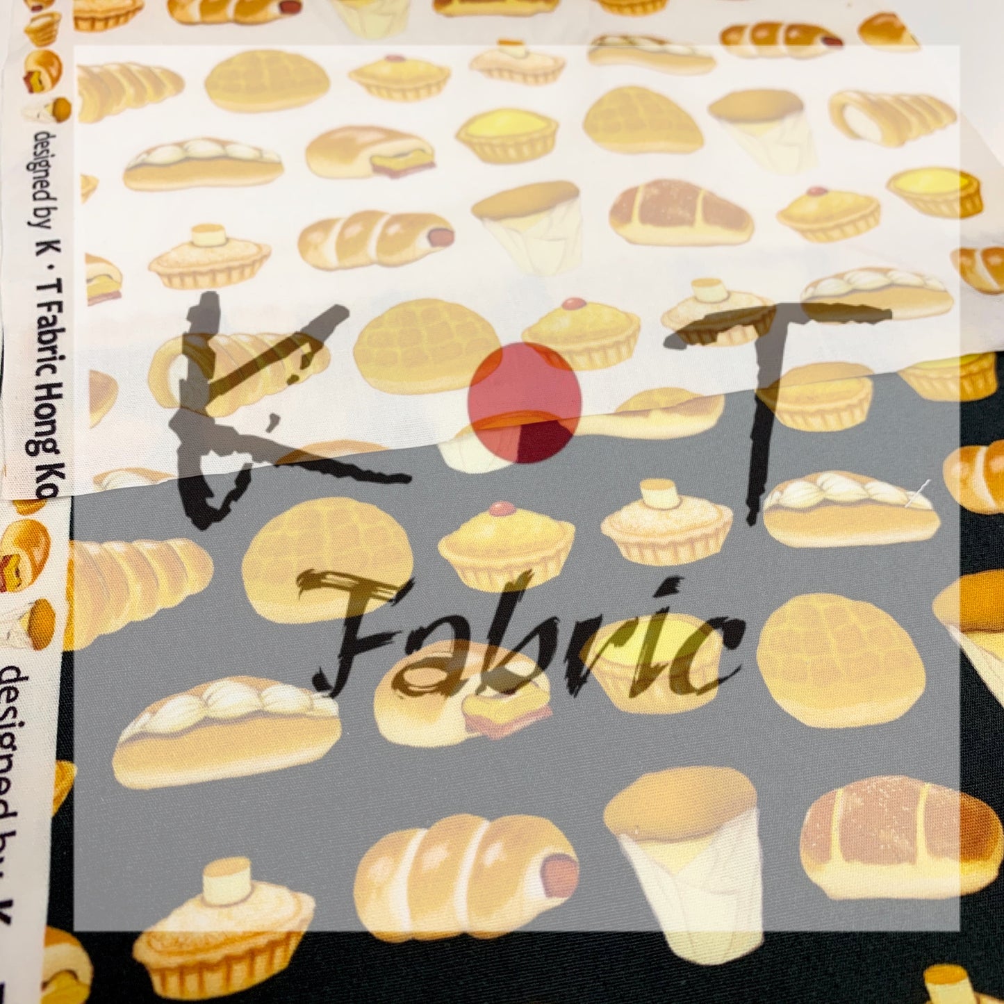 【K‧T FABRIC】港式麵包 Hong Kong style - bread waterproof fabric 防水布