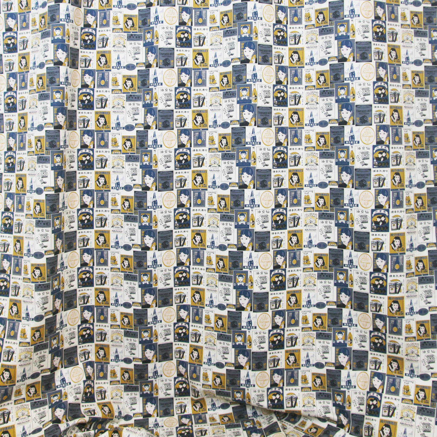 【K‧T FABRIC】懷舊海報 Nostalgic poster cotton printed canvas 純棉帆布
