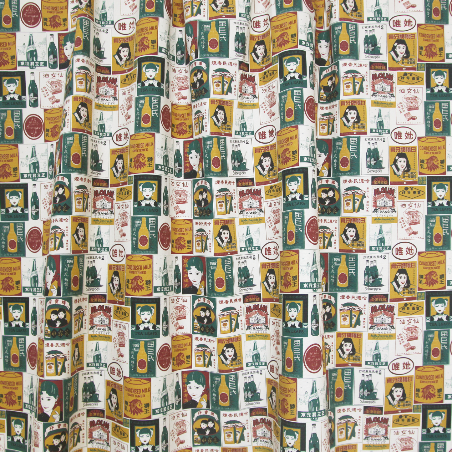 【K‧T FABRIC】懷舊海報 Nostalgic poster cotton printed canvas 純棉帆布