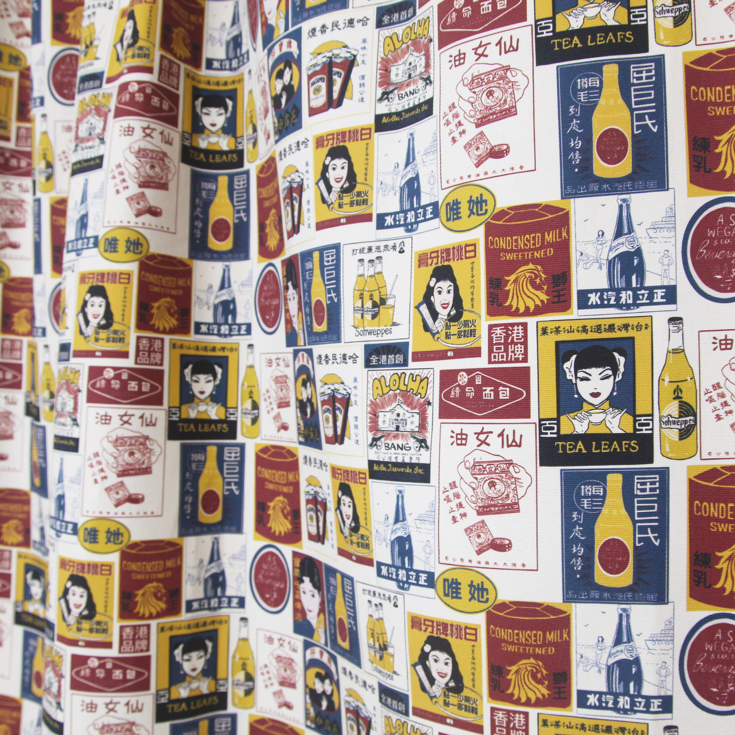 【K‧T FABRIC】懷舊海報 Nostalgic poster cotton printed canvas 純棉帆布