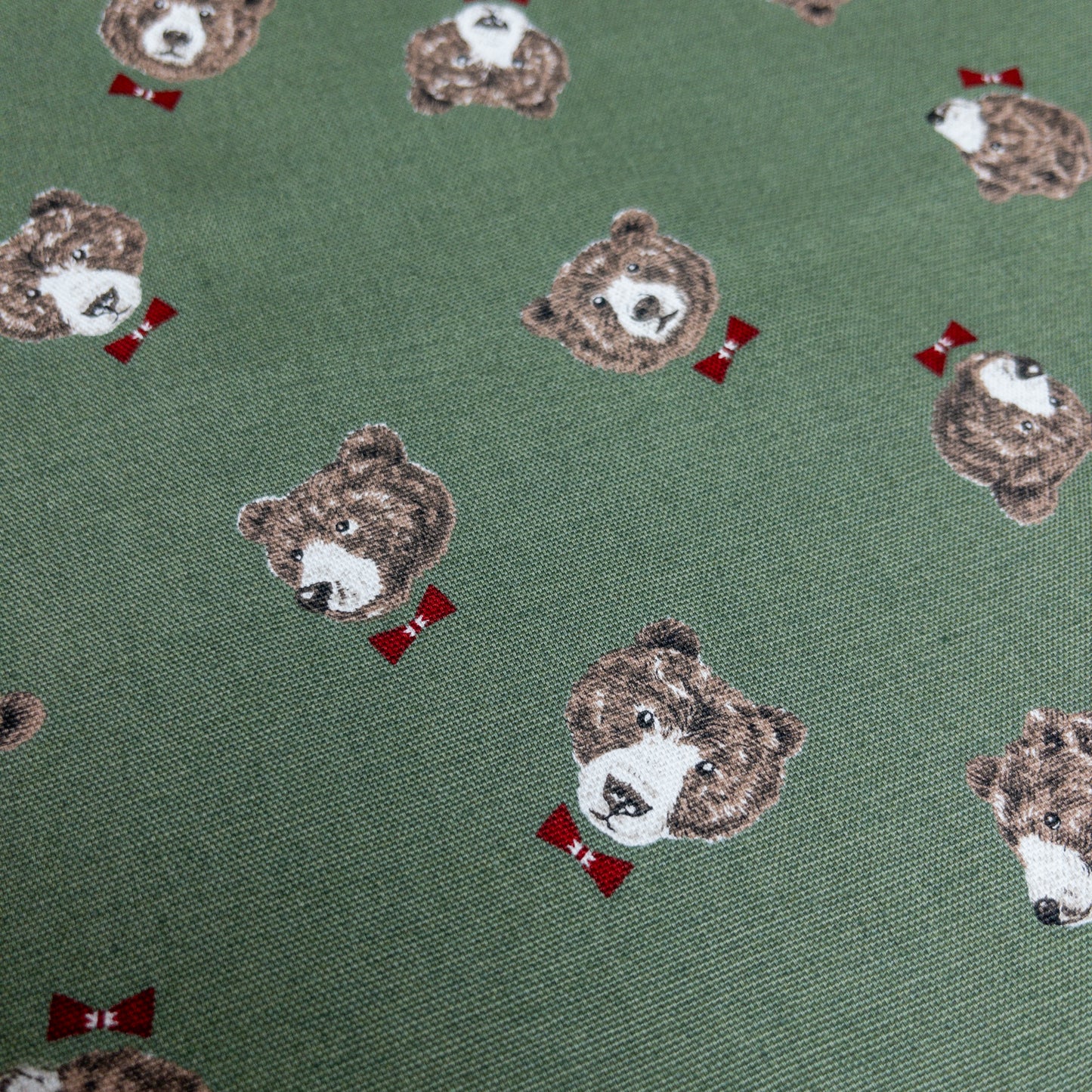 Japan | bow tie bear 煲呔棕熊 | cotton printed oxford 純棉