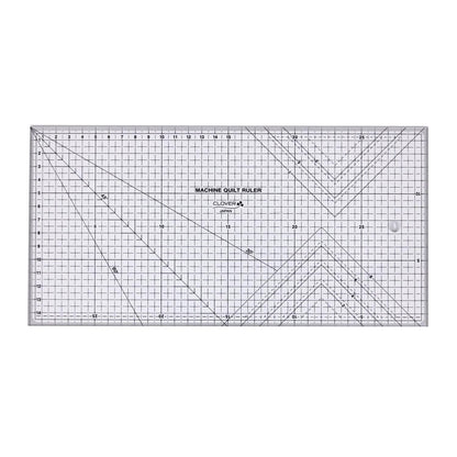 Clover quilt ruler 拼布方眼厚尺 30x15cm (可配搭手柄使用輪刀)