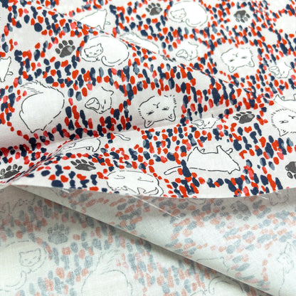 nora. | Cats in Dream Dots 貓貓點點 | cotton printed sheeting 純棉