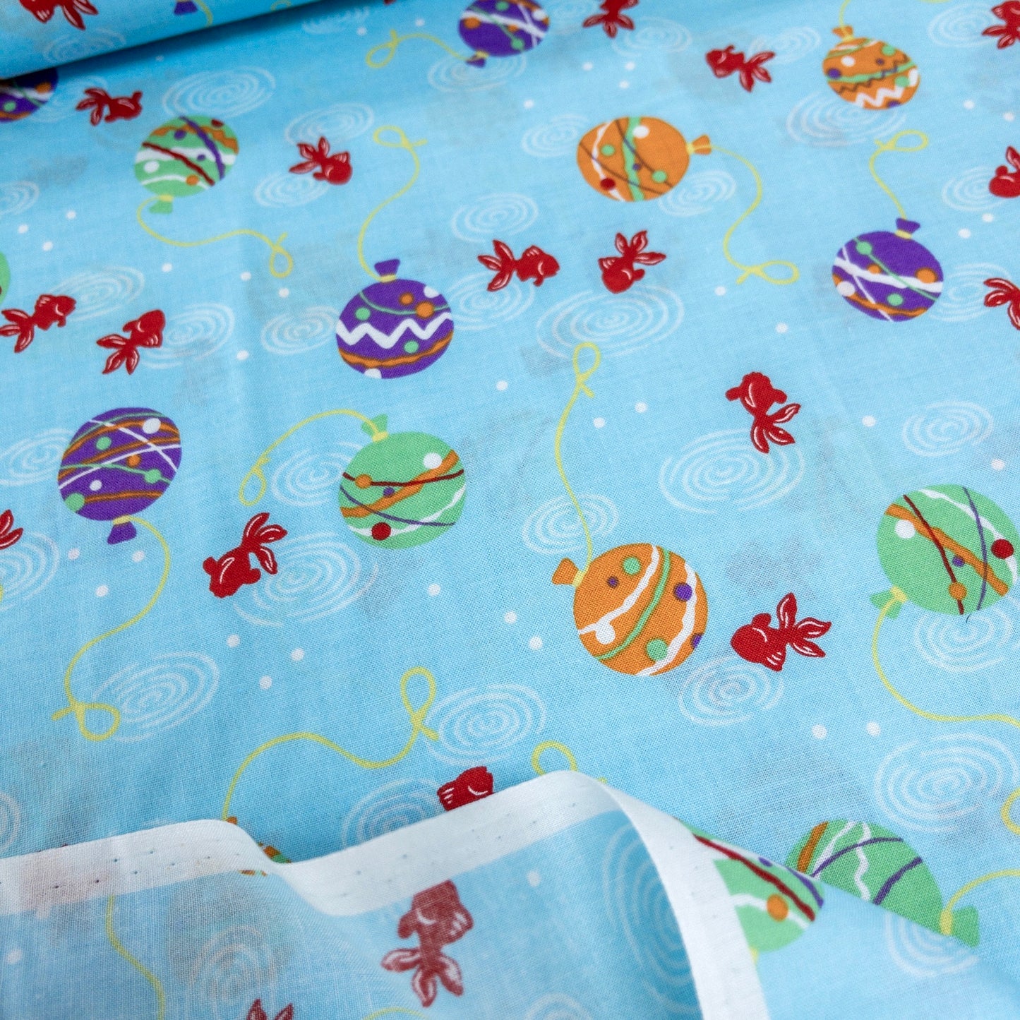 Japan | goldfish ball 金魚球 | cotton printed board 純棉