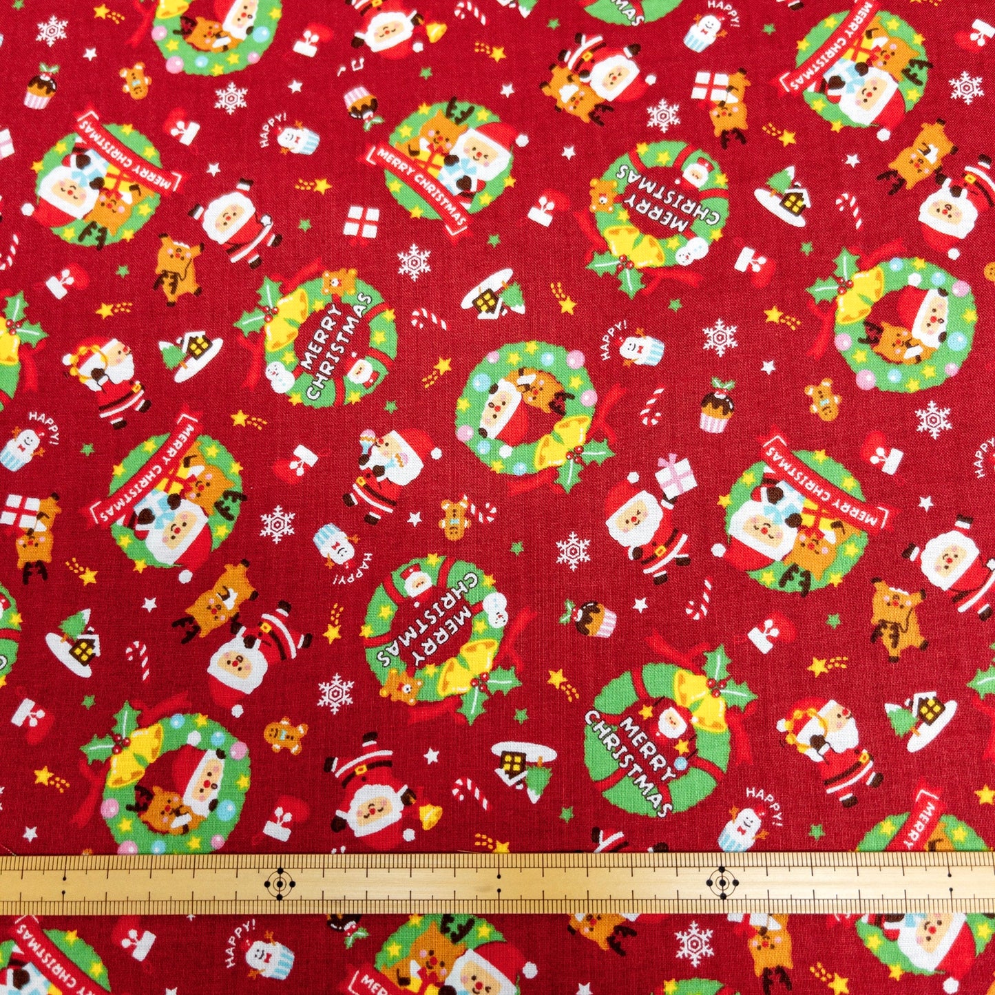 Japan | christmas decoration 聖誕圈 | cotton printed sheeting 純棉