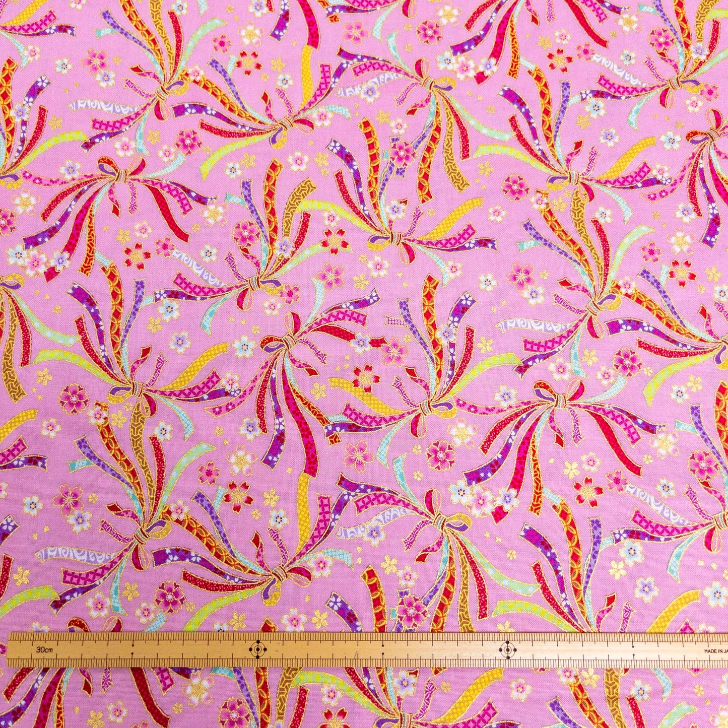 Japan | bronzed Japanese ribbons 燙金和風彩帶 | cotton printed sheeting