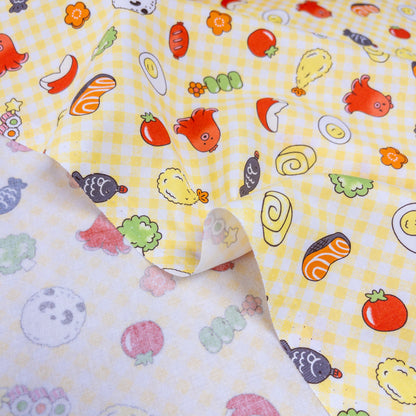 Japan | cute snacks 格仔可愛小食 | cotton printed sheeting 純棉