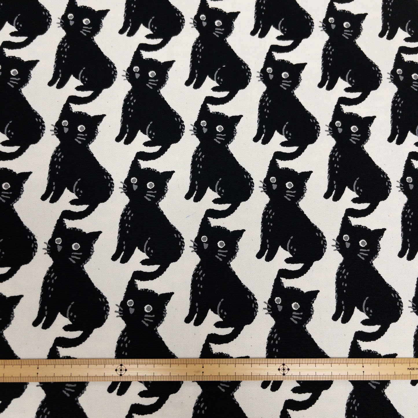 Japan | black grey cat 黑貓灰貓 | cotton printed oxford 純棉