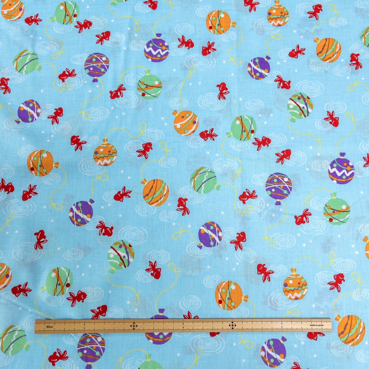 Japan | goldfish ball 金魚球 | cotton printed board 純棉