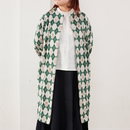 +HAyU fabric | RABBIT ARGYLE | cotton knit jacquard 純棉針織提花