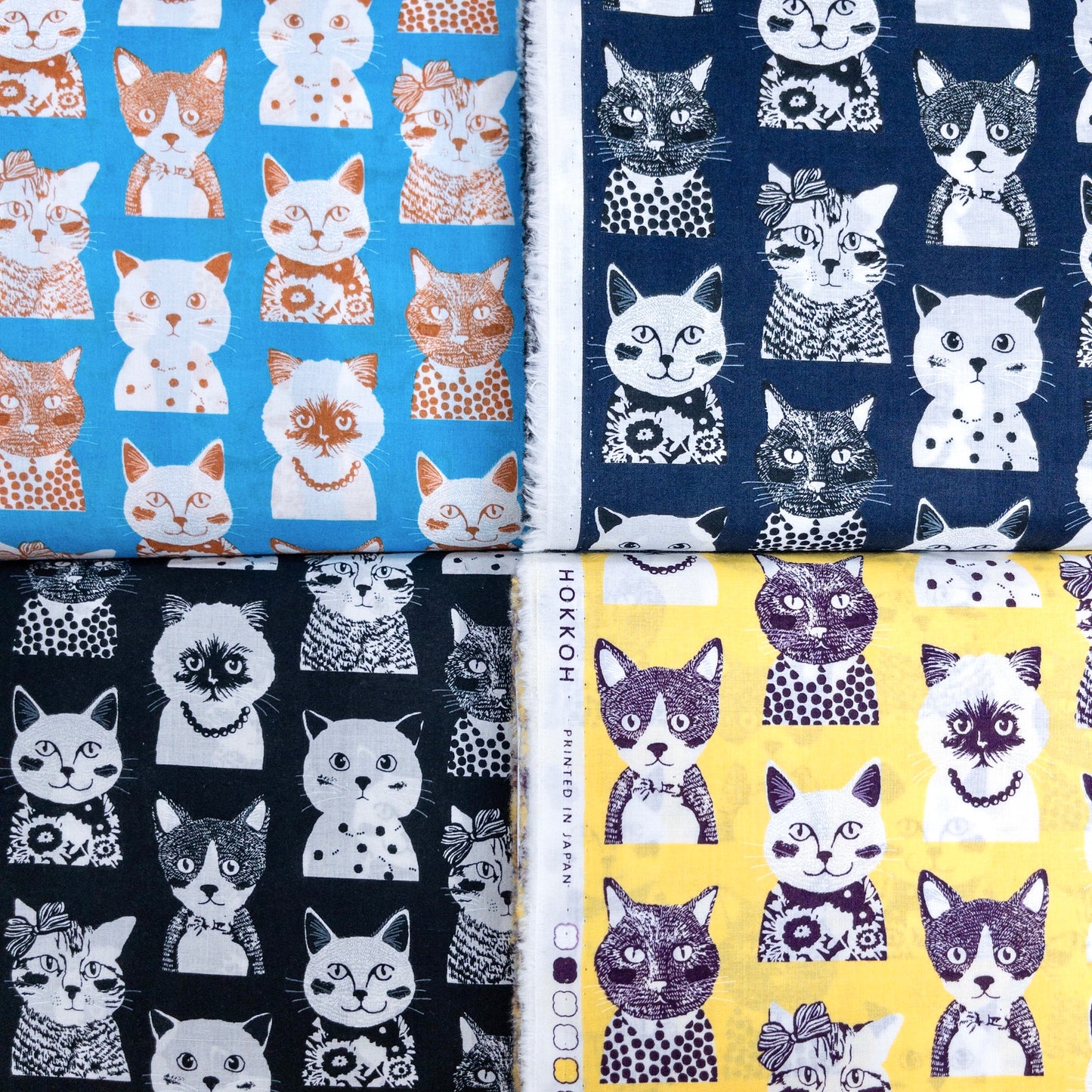 Japan | fashion cat 時裝貓貓 | cotton printed 60s 純棉