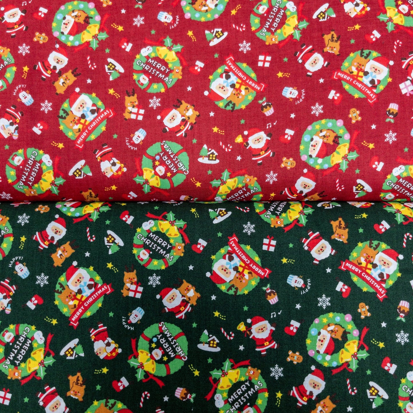 Japan | christmas decoration 聖誕圈 | cotton printed sheeting 純棉