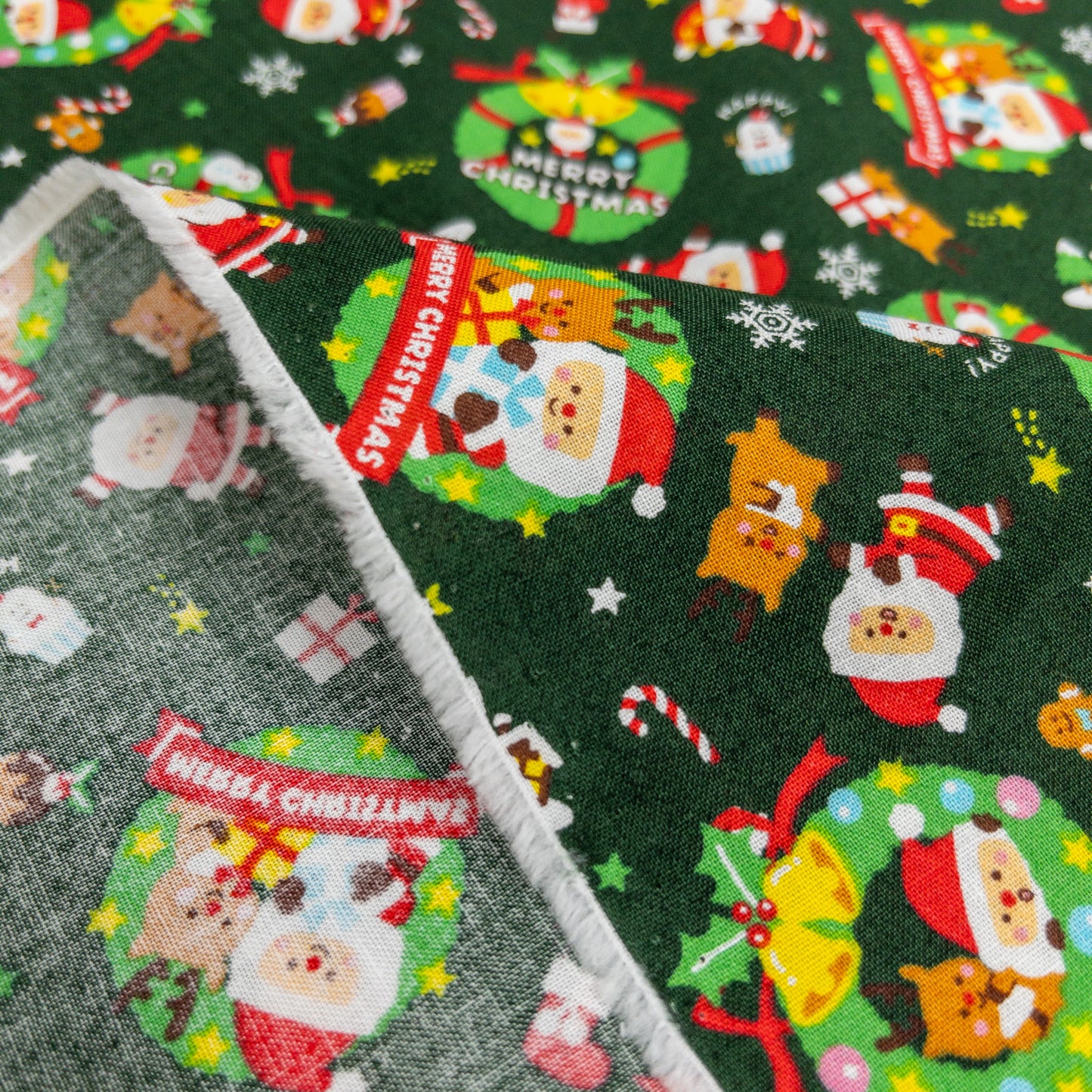 Japan | christmas decoration 聖誕圈 | cotton printed sheeting 純棉