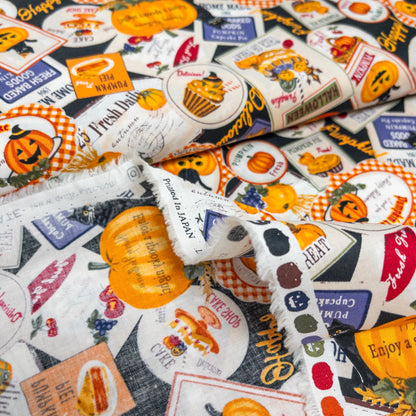 Vintage Halloween 萬聖節復古圖案 | cotton printed shirting 純棉