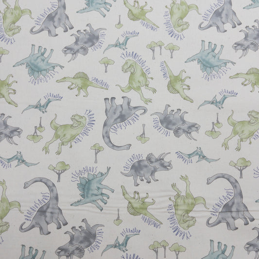 Japan | name of dinosaurs 恐龍名稱 | cotton printed oxford 純棉
