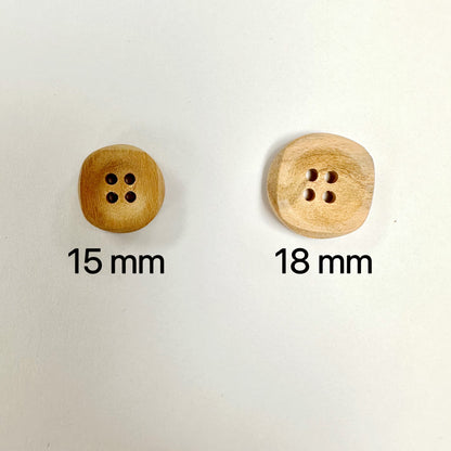 olive buttons 15mm 6pcs 橄欖鈕扣 15mm 6粒裝