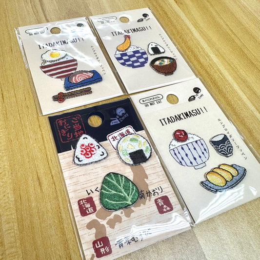 Kokka | japanese food 日式食品 | embroidery patch 刺繡章