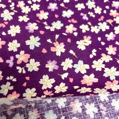 Japan | japanese bronzing sakura 和風燙金櫻花花海 | cotton printed poplin 竹節純棉