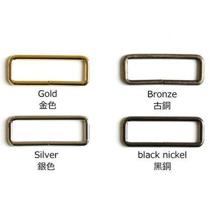 accessories 配件 | metal square buckle 2pcs 金屬方扣 2個｜10mm 15mm 21mm 25mm 30mm 35mm 40mm 50mm