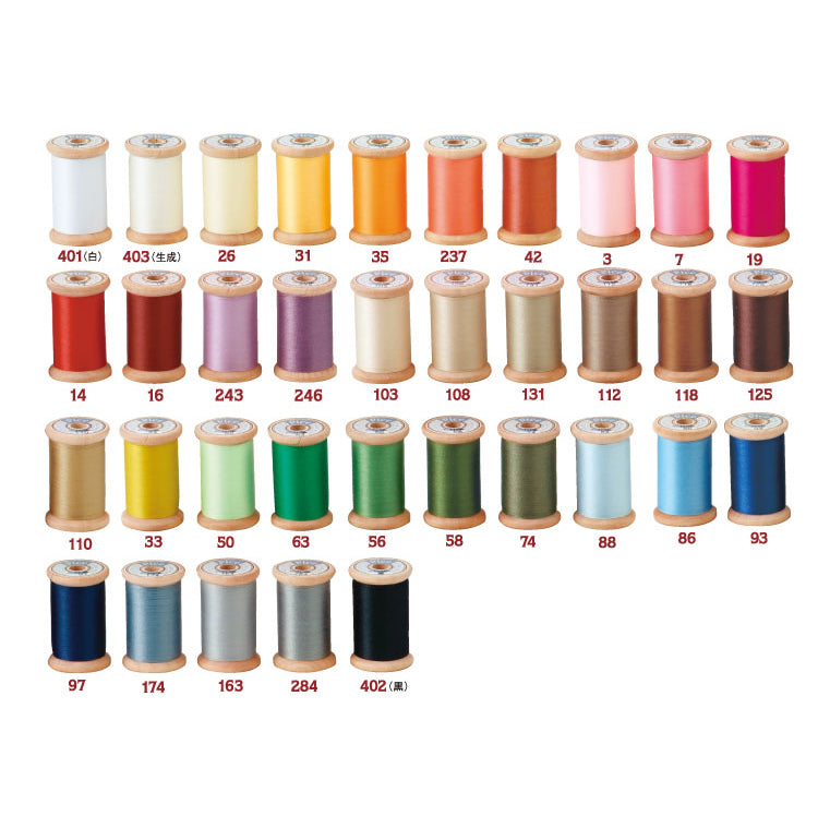 Fujix | Pice #60 hand sewing thread 木軸手縫線 200m - 35 colors